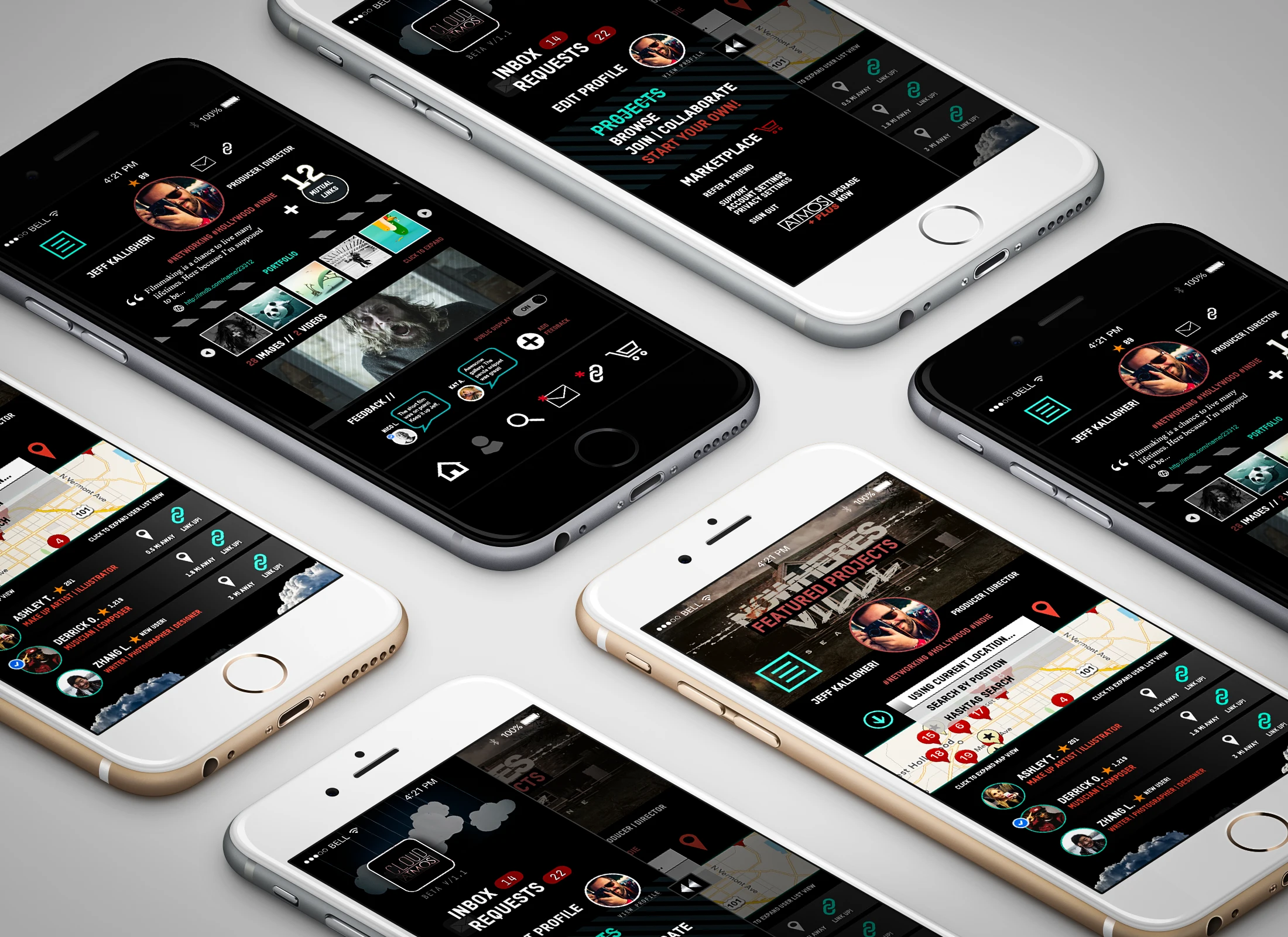 Original Cloud Atmos mobile app designs