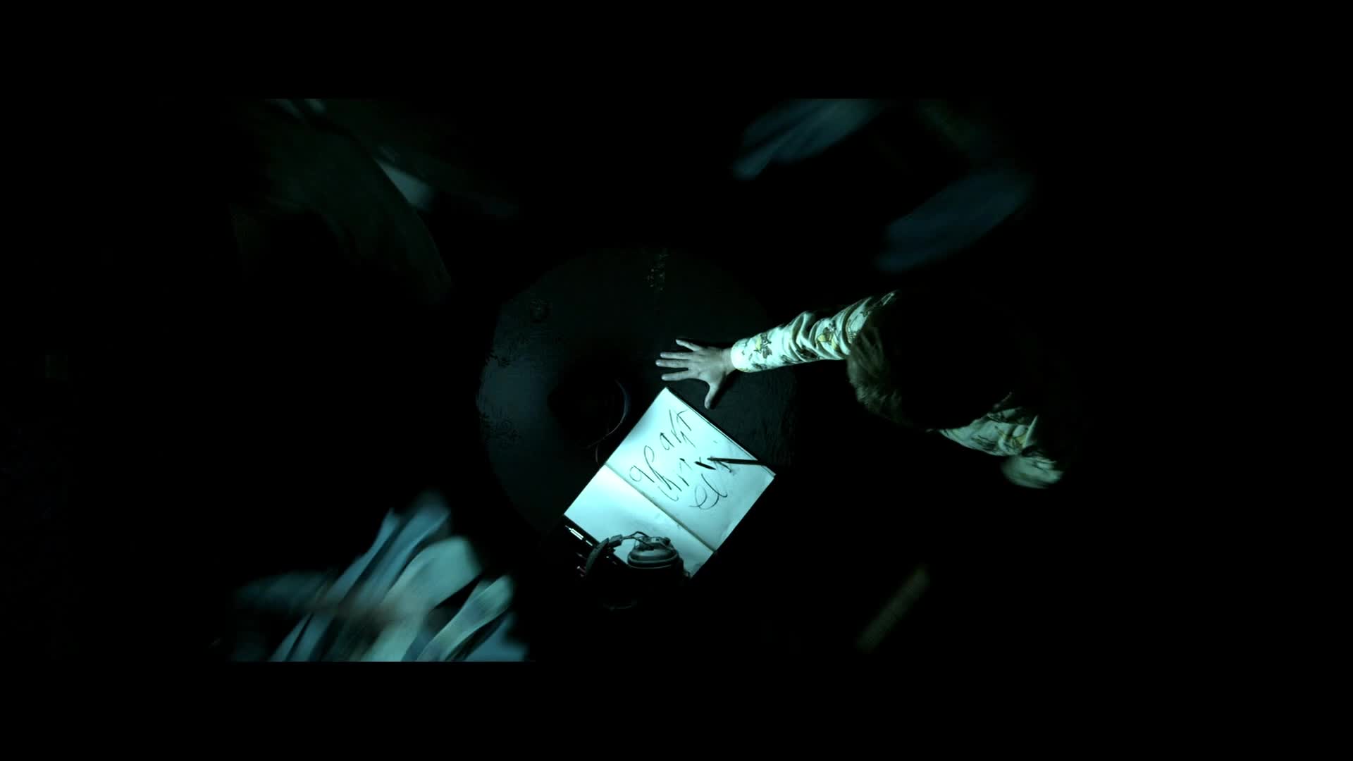 A production slate moment from the original Insidious behind-the-scenes footage
